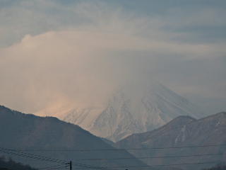 2014年1月18日の富士山写真