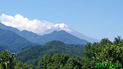 2017年6月16日の富士山写真