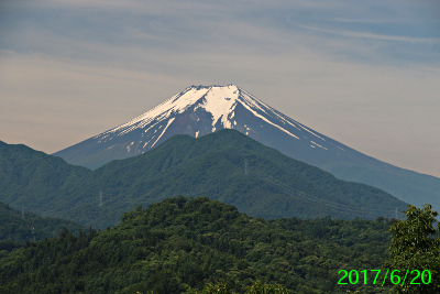 2017年6月20日の富士山写真