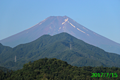 2017年7月15日の富士山写真