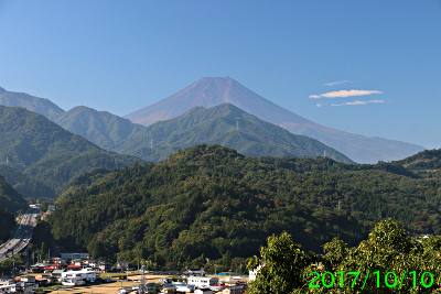 2017年10月10日の富士山写真