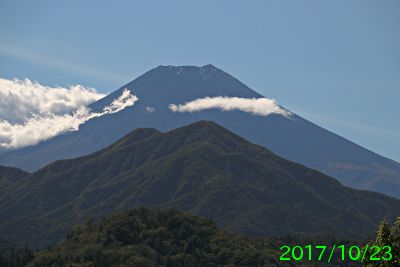 2017年10月23日の富士山写真