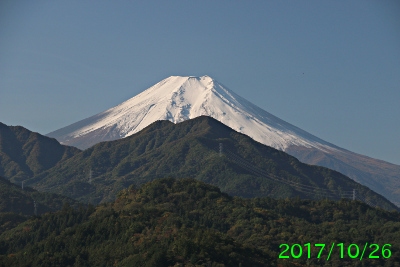 2017年10月26日の富士山写真