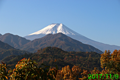 2017年11月9日の富士山写真