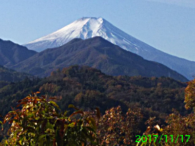 2017年11月17日の富士山写真