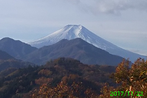 2017年11月22日の富士山写真