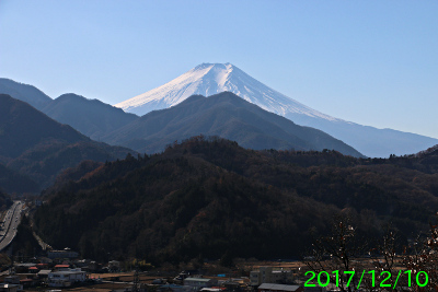 2017年12月10日の富士山写真