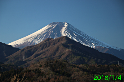 2018年1月4日の富士山写真