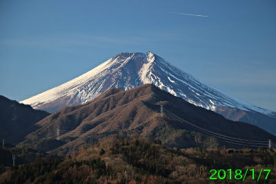 2018年1月7日の富士山写真