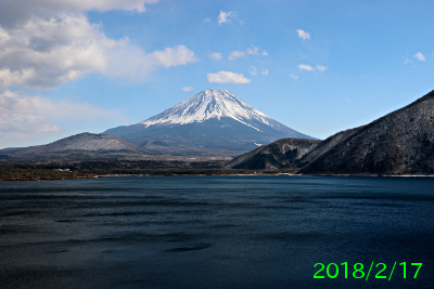 2018年2月17日の富士山写真