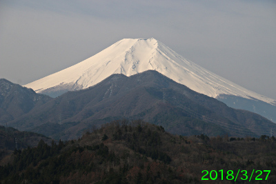 2018年3月27日の富士山写真