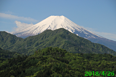 2018年4月26日の富士山写真