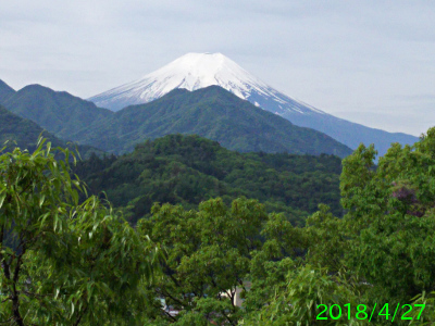 2018年4月27日の富士山写真