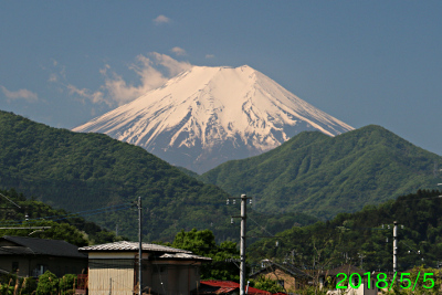 2018年5月5日の富士山写真