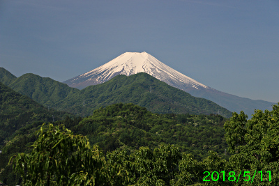 2018年5月11日の富士山写真