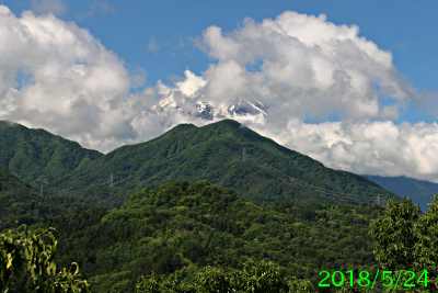 2018年5月24日の富士山写真