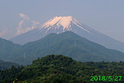 2018年5月27日の富士山写真