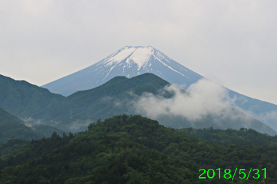 2018年5月31日の富士山写真