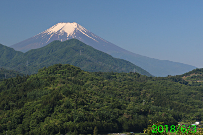 2018年6月3日の富士山写真