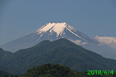 2018年6月4日の富士山写真