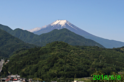 2018年6月8日の富士山写真