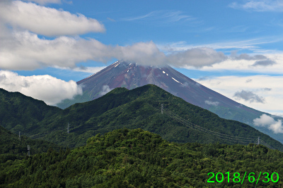 2018年6月30日の富士山写真