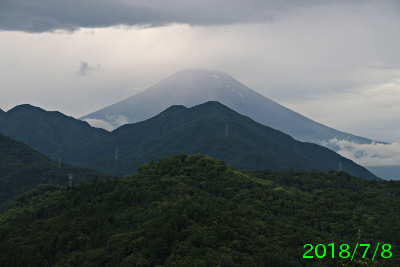 2018年7月8日の富士山写真