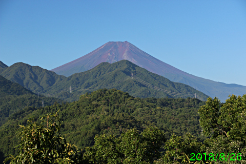 2018年8月26日の富士山写真