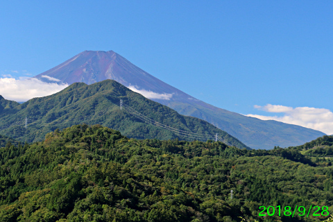 2018年9月28日の富士山写真