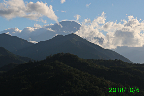 2018年10月6日の富士山写真