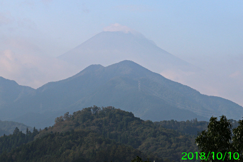 2018年10月10日の富士山写真