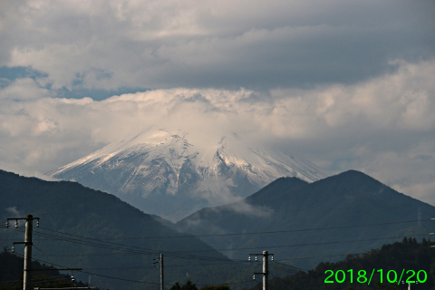 2018年10月20日の富士山写真