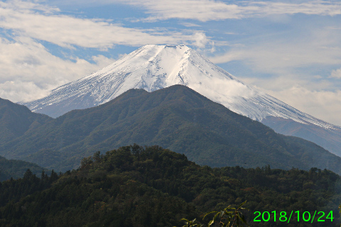 2018年10月24日の富士山写真