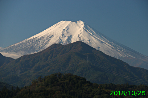 2018年10月25日の富士山写真