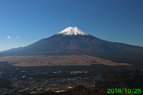 2018年10月29日の富士山写真