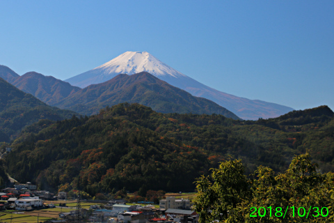 2018年10月30日の富士山写真