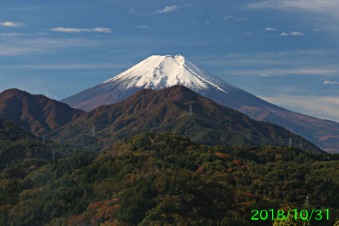 2018年10月31日の富士山写真