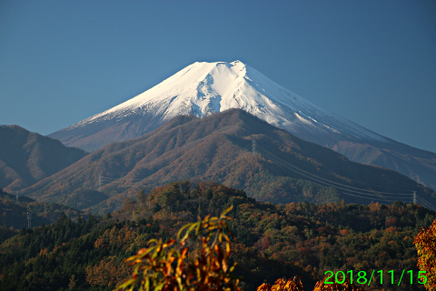 2018年11月15日の富士山写真