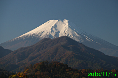 2018年11月16日の富士山写真