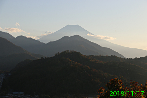 2018年11月17日の富士山写真