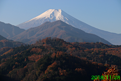 2018年11月28日の富士山写真