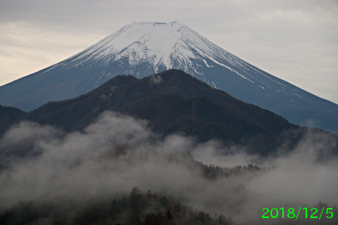 2018年12月5日の富士山写真