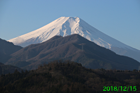 2018年12月15日の富士山写真