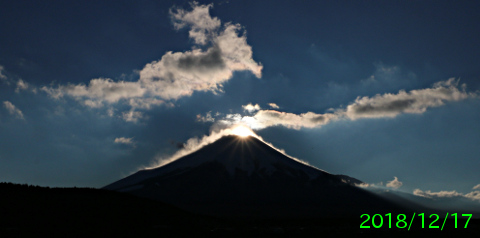 2018年12月17日の富士山写真