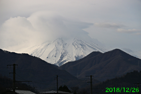 2018年12月26日の富士山写真