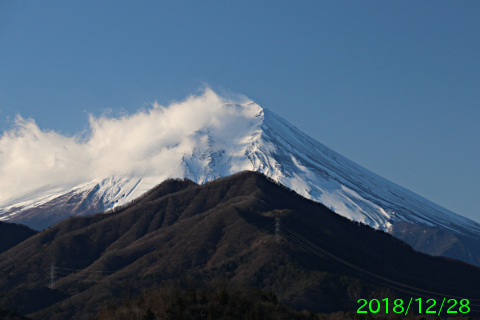 2018年12月28日の富士山写真