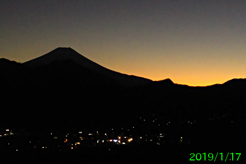 2019年1月17日の富士山