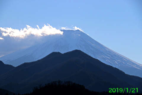 2019年1月21日の富士山