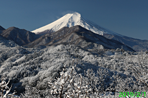 2019年2月1日の富士山