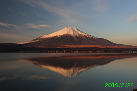 2019年2月24日の富士山